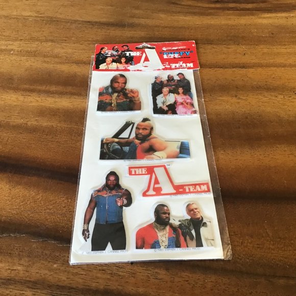 Vintage A-Team 1983 Puffy Stickers - Picture 1 of 11